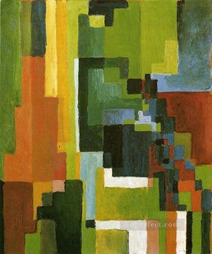 Formas Coloreadas II Expresionismo Pinturas al óleo